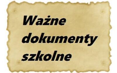 Ważne dokumenty szkolne